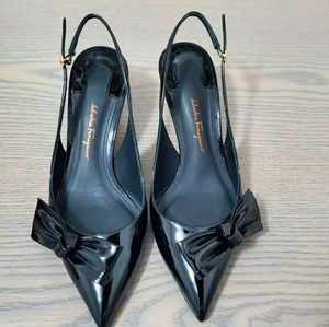 100% Authentic Salvatore Ferragamo kitten heels